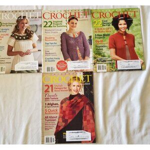 4 Interweave Crochet Magazines Complete 2009 Issues Fall Summer Winter Spring